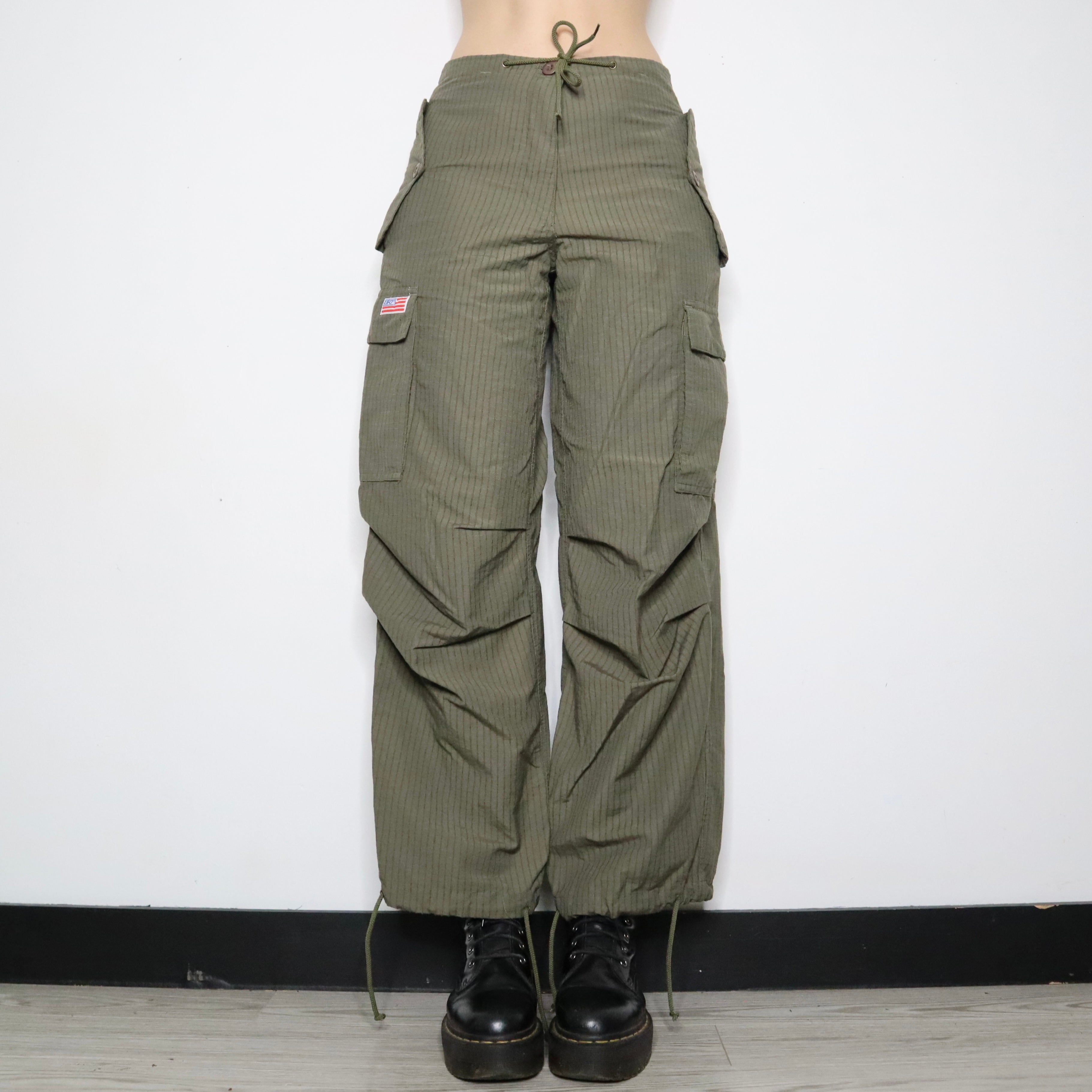 Green Rave Cargo Pants - Imber Vintage